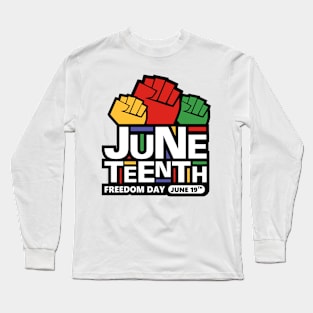 Juneteenth Blackity Heartbeat Black History African America Long Sleeve T-Shirt
